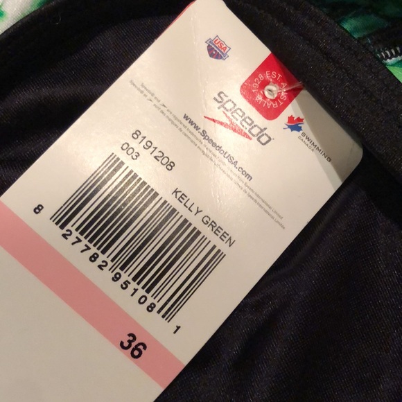 NWT SPEEDO coveted green python extra life lycra competition - Picture 7 of 16